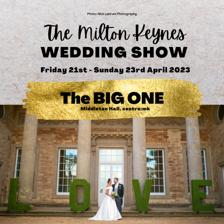 MK Bride invites you to the big Milton Keynes Wedding Show 2023 on April 21 at the mk:centre!